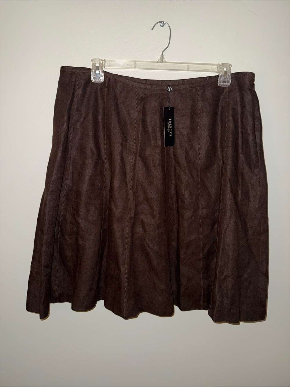 Talbots brown linen size 20 new with tags NWT petites